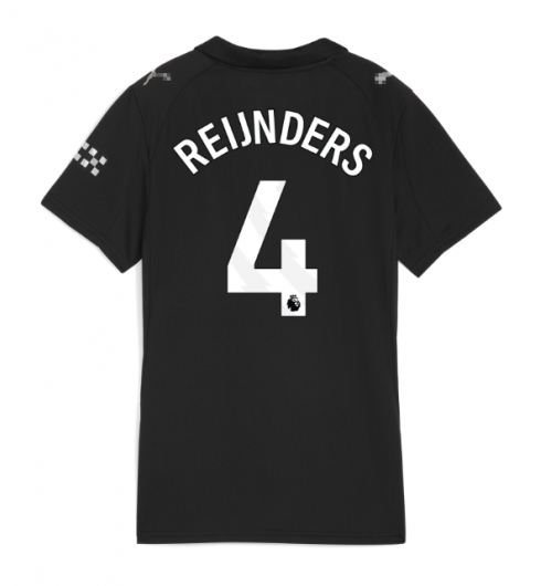Strój piłkarski Manchester City Tijjani Reijnders #4 Koszulka Wyjazdowej damskie 2025-26 Krótki Rękaw Strój piłkarski Manchester City Tijjani Reijnders #4 Koszulka Wyjazdowej damskie 2025-26 Krótki Rękaw