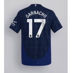 Strój piłkarski Manchester United Alejandro Garnacho #17 Koszulka Wyjazdowej 2024-25 Krótki Rękaw