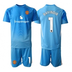 Strój piłkarski Manchester United Altay Bayindir #1 Bramkarskie Koszulka Podstawowej dziecięce 2025-26 Krótki Rękaw (+ Krótkie spodenki)