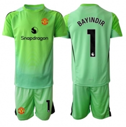 Strój piłkarski Manchester United Altay Bayindir #1 Bramkarskie Koszulka Trzeciej dziecięce 2025-26 Krótki Rękaw (+ Krótkie spodenki)