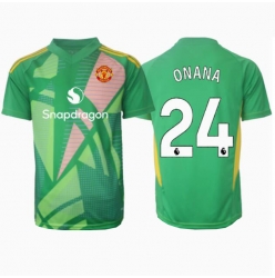 Strój piłkarski Manchester United Andre Onana #24 Bramkarskie Koszulka Trzeciej 2024-25 Krótki Rękaw