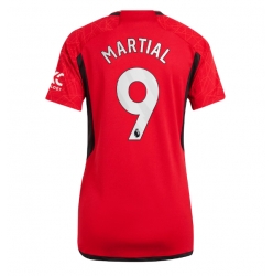 Strój piłkarski Manchester United Anthony Martial #9 Koszulka Podstawowej damskie 2023-24 Krótki Rękaw