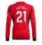 Strój piłkarski Manchester United Antony #21 Koszulka Podstawowej 2023-24 Długi Rękaw