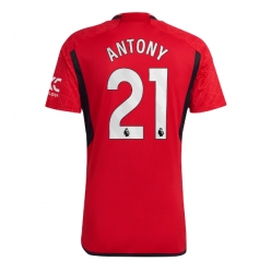 Strój piłkarski Manchester United Antony #21 Koszulka Podstawowej 2023-24 Krótki Rękaw