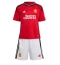 Strój piłkarski Manchester United Antony #21 Koszulka Podstawowej dziecięce 2023-24 Krótki Rękaw (+ Krótkie spodenki)