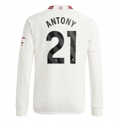 Strój piłkarski Manchester United Antony #21 Koszulka Trzeciej 2023-24 Długi Rękaw