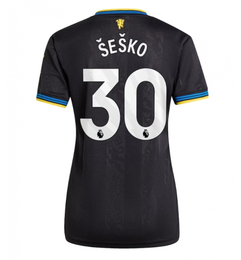 Strój piłkarski Manchester United Benjamin Sesko #30 Koszulka Trzeciej damskie 2025-26 Krótki Rękaw Strój piłkarski Manchester United Benjamin Sesko #30 Koszulka Trzeciej damskie 2025-26 Krótki Rękaw
