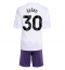 Strój piłkarski Manchester United Benjamin Sesko #30 Koszulka Wyjazdowej dziecięce 2025-26 Krótki Rękaw (+ Krótkie spodenki)
