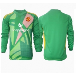 Strój piłkarski Manchester United Bramkarskie Koszulka Trzeciej 2024-25 Długi Rękaw