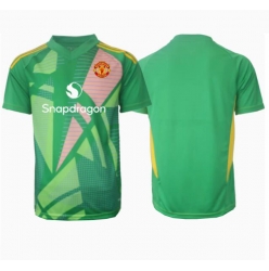 Strój piłkarski Manchester United Bramkarskie Koszulka Trzeciej 2024-25 Krótki Rękaw