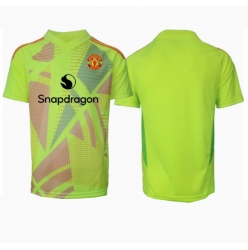 Strój piłkarski Manchester United Bramkarskie Koszulka Wyjazdowej 2024-25 Krótki Rękaw