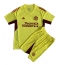 Strój piłkarski Manchester United Bramkarskie Koszulka Wyjazdowej dziecięce 2023-24 Krótki Rękaw (+ Krótkie spodenki)