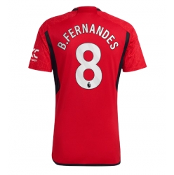 Strój piłkarski Manchester United Bruno Fernandes #8 Koszulka Podstawowej 2023-24 Krótki Rękaw