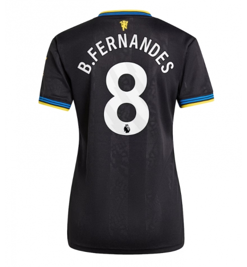Strój piłkarski Manchester United Bruno Fernandes #8 Koszulka Trzeciej damskie 2025-26 Krótki Rękaw Strój piłkarski Manchester United Bruno Fernandes #8 Koszulka Trzeciej damskie 2025-26 Krótki Rękaw