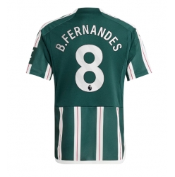 Strój piłkarski Manchester United Bruno Fernandes #8 Koszulka Wyjazdowej 2023-24 Krótki Rękaw