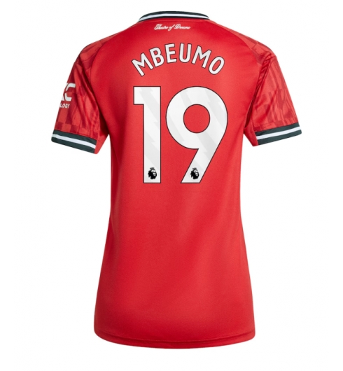 Strój piłkarski Manchester United Bryan Mbeumo #19 Koszulka Podstawowej damskie 2025-26 Krótki Rękaw Strój piłkarski Manchester United Bryan Mbeumo #19 Koszulka Podstawowej damskie 2025-26 Krótki Rękaw