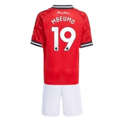 Strój piłkarski Manchester United Bryan Mbeumo #19 Koszulka Podstawowej dziecięce 2025-26 Krótki Rękaw (+ Krótkie spodenki)