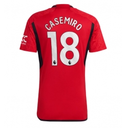 Strój piłkarski Manchester United Casemiro #18 Koszulka Podstawowej 2023-24 Krótki Rękaw