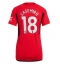 Strój piłkarski Manchester United Casemiro #18 Koszulka Podstawowej damskie 2023-24 Krótki Rękaw