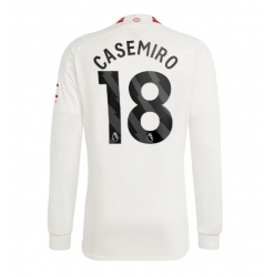 Strój piłkarski Manchester United Casemiro #18 Koszulka Trzeciej 2023-24 Długi Rękaw