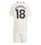 Strój piłkarski Manchester United Casemiro #18 Koszulka Trzeciej dziecięce 2023-24 Krótki Rękaw (+ Krótkie spodenki)