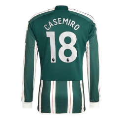 Strój piłkarski Manchester United Casemiro #18 Koszulka Wyjazdowej 2023-24 Długi Rękaw