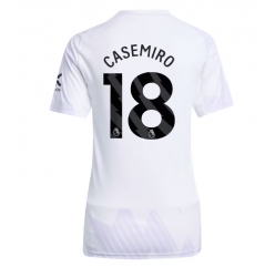 Strój piłkarski Manchester United Casemiro #18 Koszulka Wyjazdowej damskie 2025-26 Krótki Rękaw