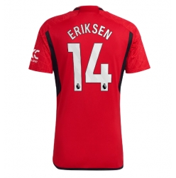 Strój piłkarski Manchester United Christian Eriksen #14 Koszulka Podstawowej 2023-24 Krótki Rękaw
