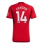 Strój piłkarski Manchester United Christian Eriksen #14 Koszulka Podstawowej 2023-24 Krótki Rękaw