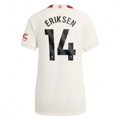 Strój piłkarski Manchester United Christian Eriksen #14 Koszulka Trzeciej damskie 2023-24 Krótki Rękaw