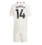 Strój piłkarski Manchester United Christian Eriksen #14 Koszulka Trzeciej dziecięce 2023-24 Krótki Rękaw (+ Krótkie spodenki)