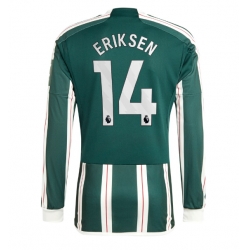 Strój piłkarski Manchester United Christian Eriksen #14 Koszulka Wyjazdowej 2023-24 Długi Rękaw