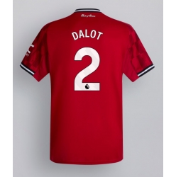 Strój piłkarski Manchester United Diogo Dalot #2 Koszulka Podstawowej 2025-26 Krótki Rękaw