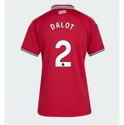 Strój piłkarski Manchester United Diogo Dalot #2 Koszulka Podstawowej damskie 2026-27 Krótki Rękaw