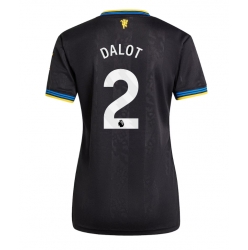 Strój piłkarski Manchester United Diogo Dalot #2 Koszulka Trzeciej damskie 2025-26 Krótki Rękaw
