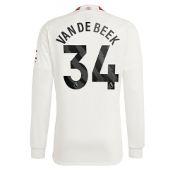 Strój piłkarski Manchester United Donny van de Beek #34 Koszulka Trzeciej 2023-24 Długi Rękaw