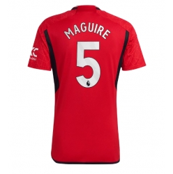 Strój piłkarski Manchester United Harry Maguire #5 Koszulka Podstawowej 2023-24 Krótki Rękaw