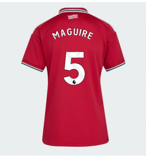 Strój piłkarski Manchester United Harry Maguire #5 Koszulka Podstawowej damskie 2026-27 Krótki Rękaw Strój piłkarski Manchester United Harry Maguire #5 Koszulka Podstawowej damskie 2026-27 Krótki Rękaw