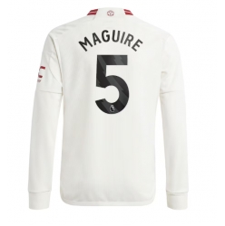 Strój piłkarski Manchester United Harry Maguire #5 Koszulka Trzeciej 2023-24 Długi Rękaw