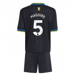 Strój piłkarski Manchester United Harry Maguire #5 Koszulka Trzeciej dziecięce 2025-26 Krótki Rękaw (+ Krótkie spodenki)