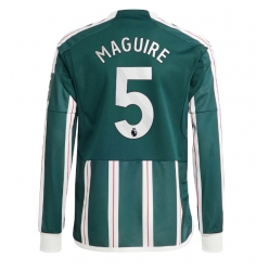 Strój piłkarski Manchester United Harry Maguire #5 Koszulka Wyjazdowej 2023-24 Długi Rękaw