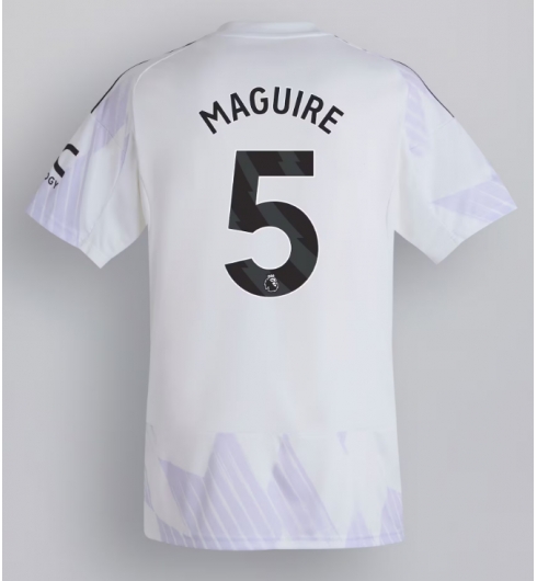 Strój piłkarski Manchester United Harry Maguire #5 Koszulka Wyjazdowej 2025-26 Krótki Rękaw Strój piłkarski Manchester United Harry Maguire #5 Koszulka Wyjazdowej 2025-26 Krótki Rękaw