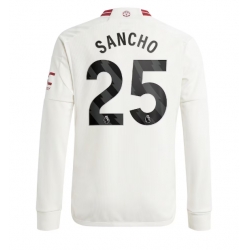 Strój piłkarski Manchester United Jadon Sancho #25 Koszulka Trzeciej 2023-24 Długi Rękaw