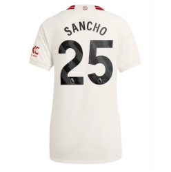 Strój piłkarski Manchester United Jadon Sancho #25 Koszulka Trzeciej damskie 2023-24 Krótki Rękaw
