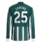 Strój piłkarski Manchester United Jadon Sancho #25 Koszulka Wyjazdowej 2023-24 Długi Rękaw