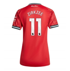 Strój piłkarski Manchester United Joshua Zirkzee #11 Koszulka Podstawowej damskie 2025-26 Krótki Rękaw
