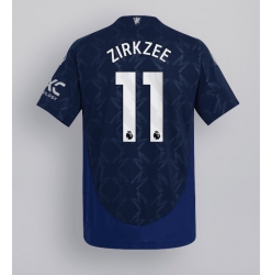 Strój piłkarski Manchester United Joshua Zirkzee #11 Koszulka Wyjazdowej 2024-25 Krótki Rękaw