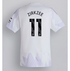Strój piłkarski Manchester United Joshua Zirkzee #11 Koszulka Wyjazdowej 2025-26 Krótki Rękaw