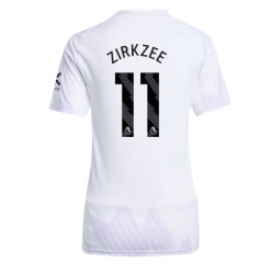 Strój piłkarski Manchester United Joshua Zirkzee #11 Koszulka Wyjazdowej damskie 2025-26 Krótki Rękaw