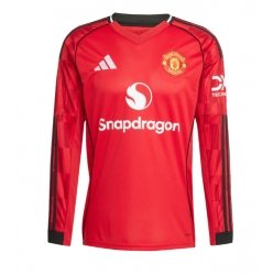 Strój piłkarski Manchester United Koszulka Podstawowej 2025-26 Długi Rękaw